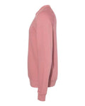 BELLA + CANVAS 3901 Unisex Sponge Fleece Raglan Crewneck Sweatshirt - Mauve - side