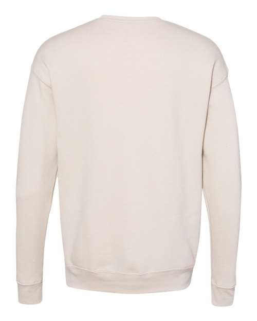 Bella + Canvas 3945 Sponge Fleece Drop Shoulder Crewneck Sweatshirt - Heather Dust - back