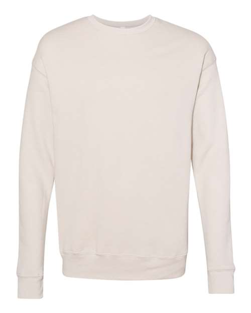 Bella + Canvas 3945 Sponge Fleece Drop Shoulder Crewneck Sweatshirt - Heather Dust - flat front