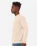 Bella + Canvas 3945 Sponge Fleece Drop Shoulder Crewneck Sweatshirt - Heather Dust - model side