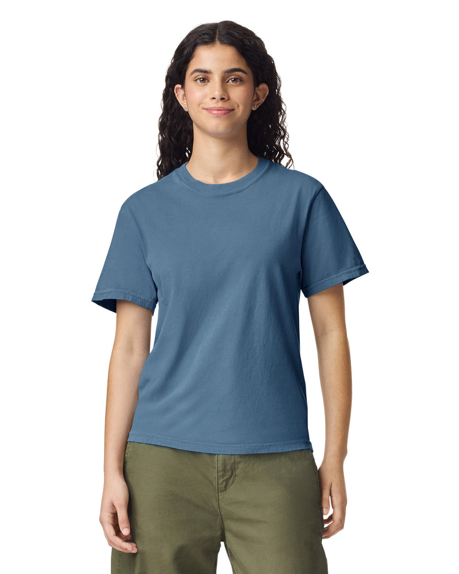 Comfort Colors C1717 Garment-Dyed Heavyweight T-Shirt - Blue Jean - model front