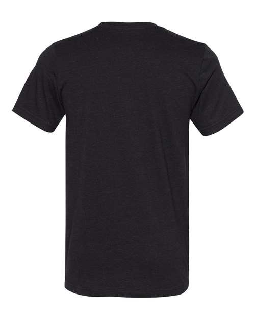 BELLA + CANVAS 3301 Unisex Sueded Tee - Black Heather - back