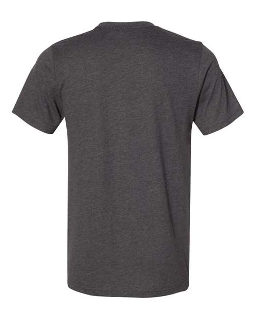 BELLA + CANVAS 3301 Unisex Sueded Tee - Dark Grey Heather - back