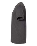 BELLA + CANVAS 3301 Unisex Sueded Tee - Dark Grey Heather - side