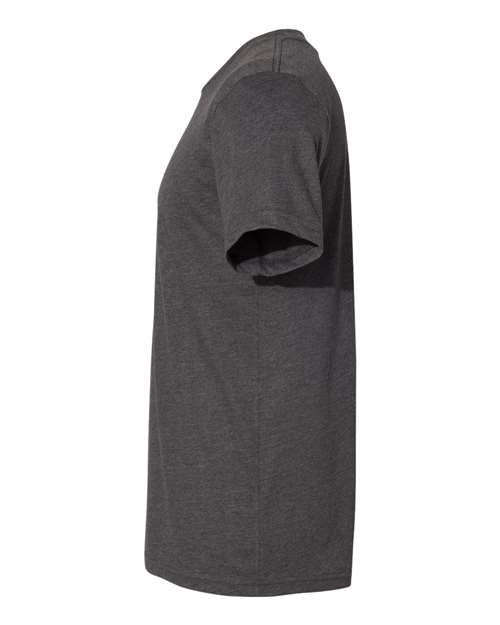 BELLA + CANVAS 3301 Unisex Sueded Tee - Dark Grey Heather - side