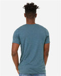 BELLA + CANVAS 3301 Unisex Sueded Tee - Heather Deep Teal - model back