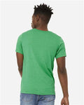 BELLA + CANVAS 3301 Unisex Sueded Tee - Heather Kelly - model back