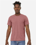 BELLA + CANVAS 3301 Unisex Sueded Tee - Heather Mauve - model front