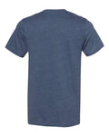 BELLA + CANVAS 3301 Unisex Sueded Tee - Heather Navy - back