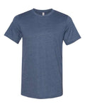 BELLA + CANVAS 3301 Unisex Sueded Tee - Heather Navy - front