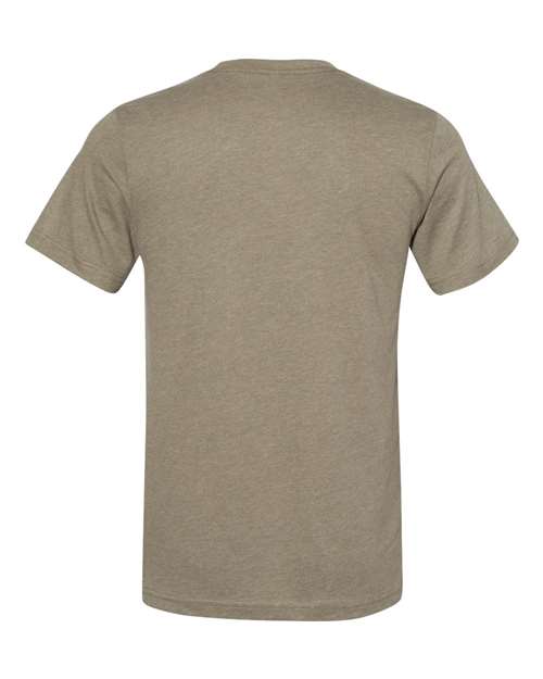 BELLA + CANVAS 3301 Unisex Sueded Tee - Heather Olive - back