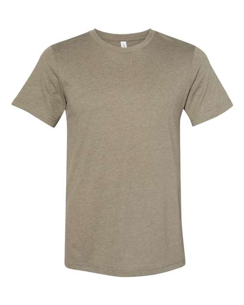BELLA + CANVAS 3301 Unisex Sueded Tee - Heather Olive - front