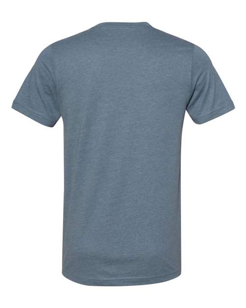 BELLA + CANVAS 3301 Unisex Sueded Tee - Heather Slate - back