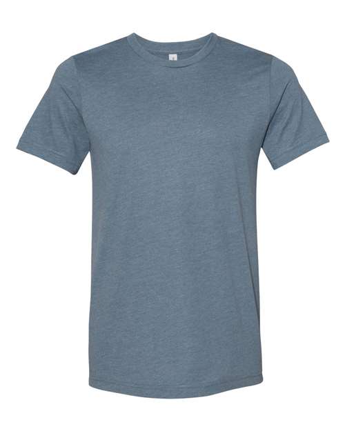 BELLA + CANVAS 3301 Unisex Sueded Tee - Heather Slate - front