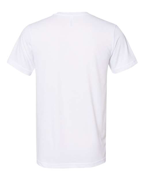 BELLA + CANVAS 3301 Unisex Sueded Tee - Solid White Blend - back