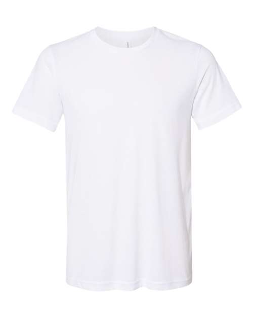 BELLA + CANVAS 3301 Unisex Sueded Tee - Solid White Blend - front