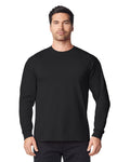 Gildan 8400 Unisex DryBlend 50/50 Long Sleeve T-Shirt - Black - model front