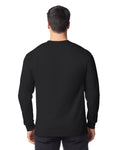 Gildan 8400 Unisex DryBlend 50/50 Long Sleeve T-Shirt - Black - model back