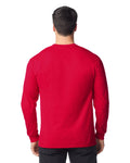 Gildan 8400 Unisex DryBlend 50/50 Long Sleeve T-Shirt - Red - model back