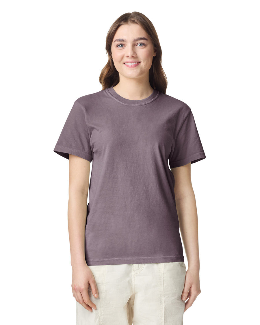 Comfort Colors C1717 Garment-Dyed Heavyweight T-Shirt - Wine - model front