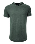 Next Level 2022 Unisex Mock Twist Hoodie T-Shirt - Forest Green - front