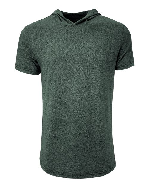 Next Level 2022 Unisex Mock Twist Hoodie T-Shirt - Forest Green - front