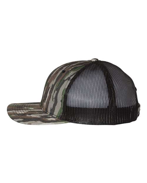 Richardson 112P Printed Trucker Cap - Realtree Original/ Black - side