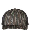 Richardson 112P Printed Trucker Cap - Realtree Original/ Black - front