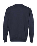 Hanes P160 EcoSmart Crewneck Sweatshirt - Heather Navy - back