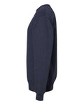 Hanes P160 EcoSmart Crewneck Sweatshirt - Heather Navy - side