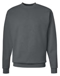 Hanes P160 EcoSmart Crewneck Sweatshirt - Smoke Grey - flat front