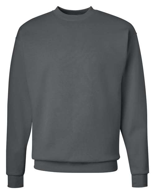 Hanes P160 EcoSmart Crewneck Sweatshirt - Smoke Grey - flat front