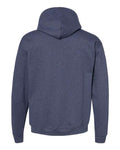 Hanes P170 EcoSmart Hooded Sweatshirt - Heather Navy - back