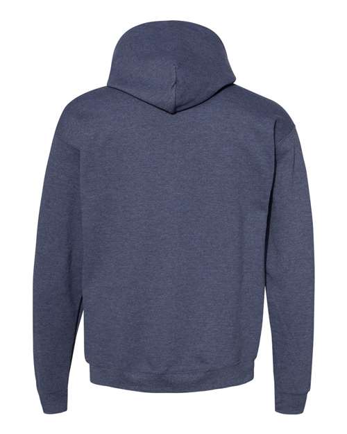 Hanes P170 EcoSmart Hooded Sweatshirt - Heather Navy - back