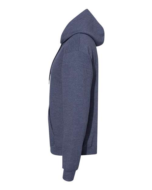 Hanes P170 EcoSmart Hooded Sweatshirt - Heather Navy - side