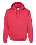Hanes P170 EcoSmart Hooded Sweatshirt - Heather Red - flat front