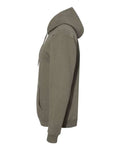 Hanes P170 EcoSmart Hooded Sweatshirt - Fatigue Green - side