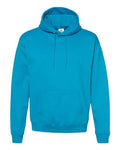 Hanes P170 EcoSmart Hooded Sweatshirt - Teal - flat front