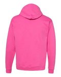 Hanes P170 EcoSmart Hooded Sweatshirt - Wow Pink - back