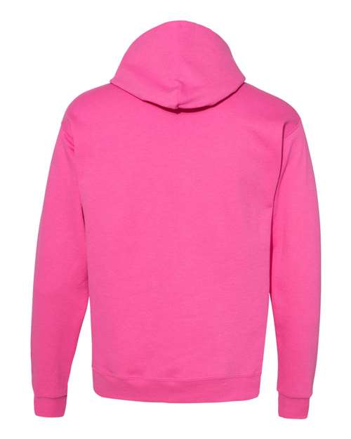 Hanes P170 EcoSmart Hooded Sweatshirt - Wow Pink - back