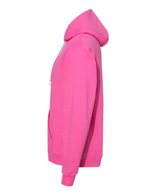 Hanes P170 EcoSmart Hooded Sweatshirt - Wow Pink - side