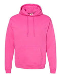 Hanes P170 EcoSmart Hooded Sweatshirt - Wow Pink - flat front