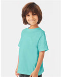 Hanes GDH175 Youth Garment-Dyed T-Shirt - Mint - model side