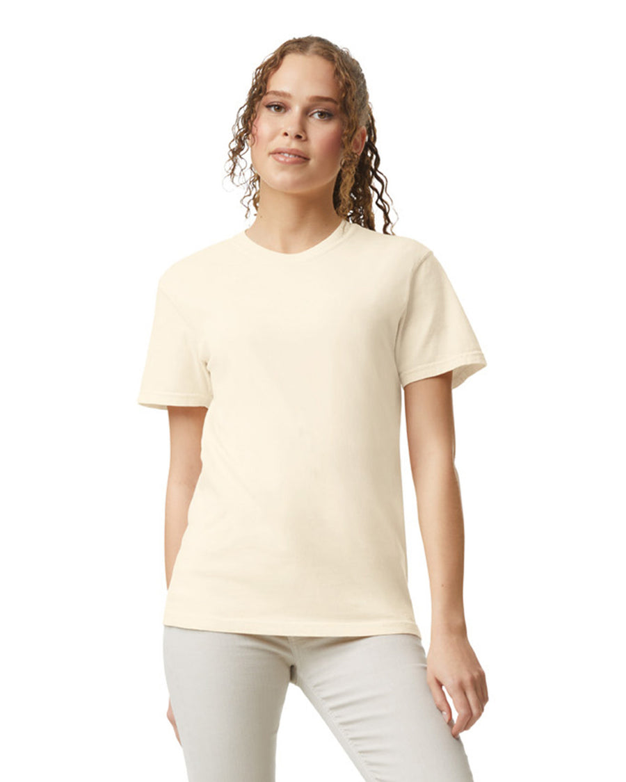 Comfort Colors C1717 Garment-Dyed Heavyweight T-Shirt - Ivory - model front