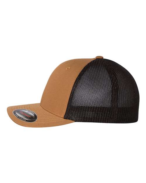 Flexfit 6511 Trucker Cap - Caramel/ Black - side