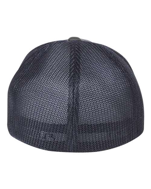 Flexfit 6511 Trucker Cap - Charcoal/ Navy - back