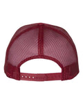 Yupoong 6606 Retro Trucker Cap - Cranberry - back