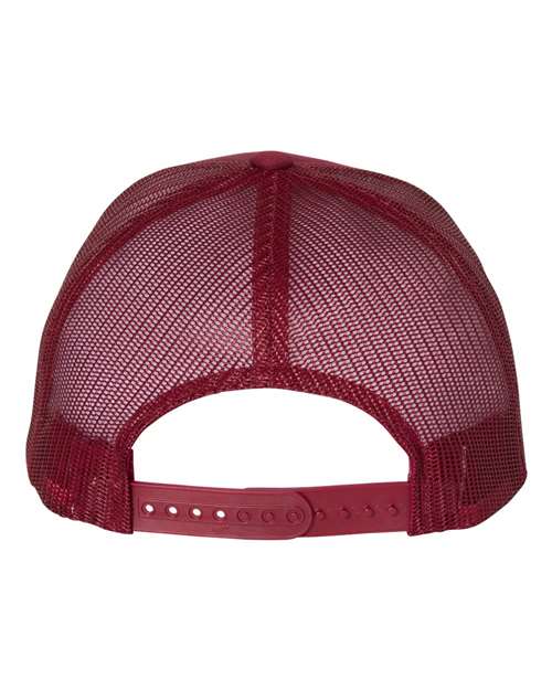 Yupoong 6606 Retro Trucker Cap - Cranberry - back