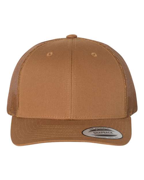Yupoong 6606 Retro Trucker Cap - Caramel - front