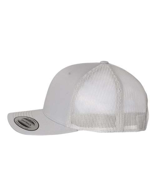 Yupoong 6606 Retro Trucker Cap - Silver - side